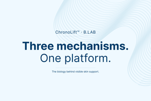 Three mechanisms. One biological conversation. How the ChronoLift™ platform approaches skin structure from the outside in.